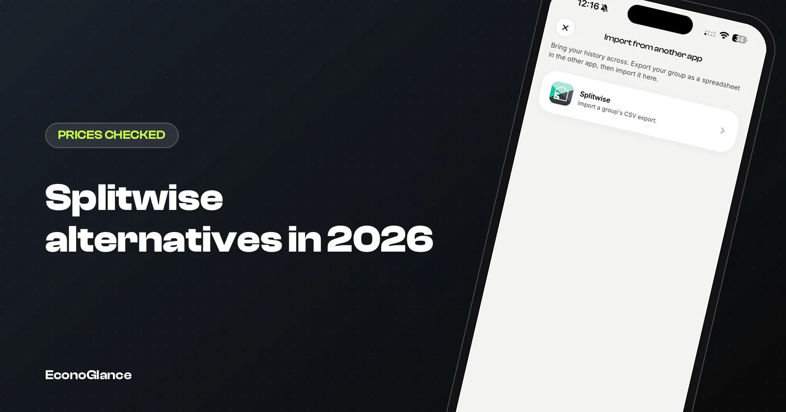 Best Splitwise Alternatives in 2026 (Prices Checked)