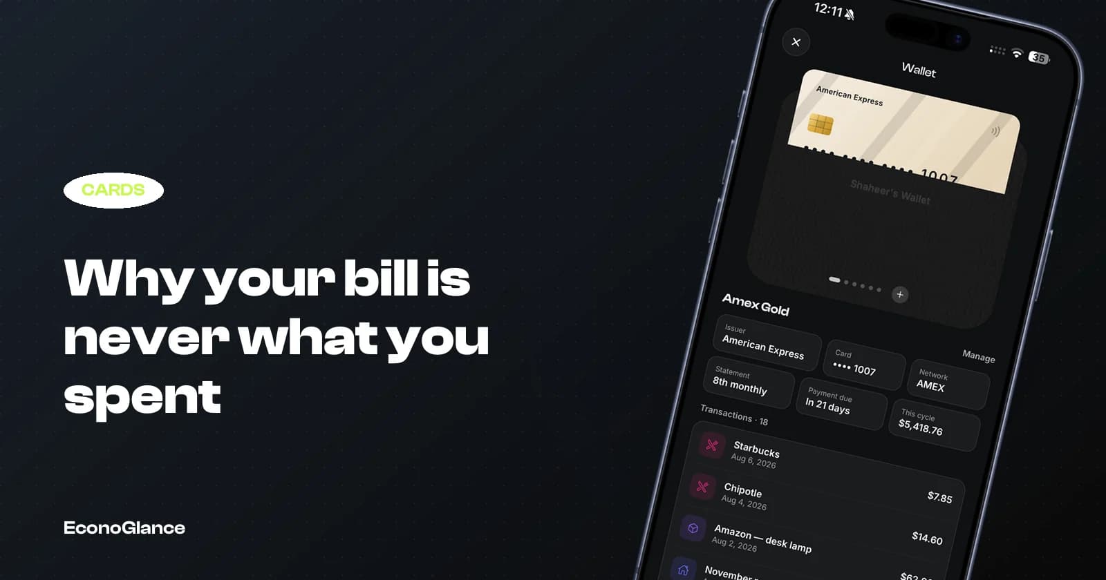 Why Your Credit Card Bill Never Matches What You Spent