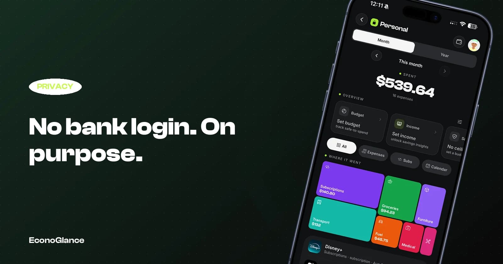 Why an Expense App Should Not Need Your Bank Login