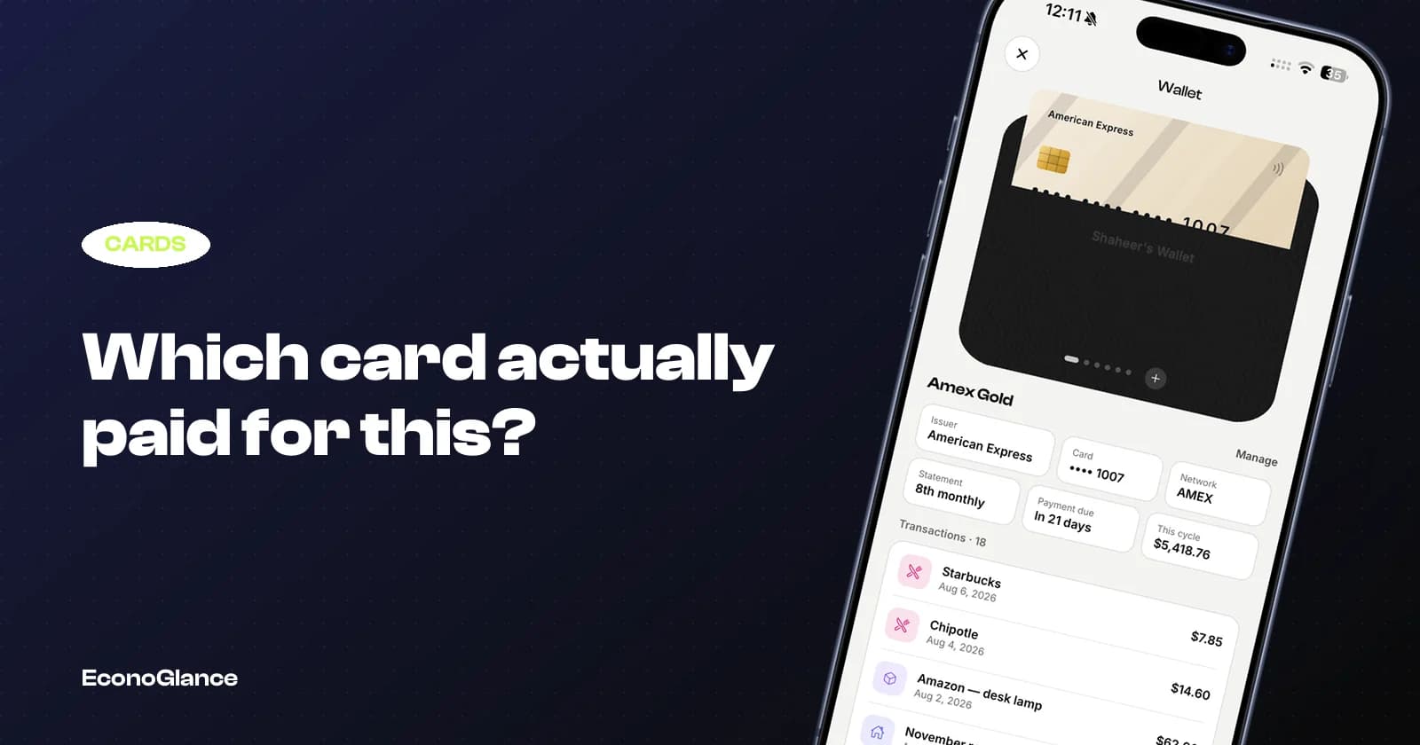 Which Card Paid for That? Tracking Spend Across Multiple Cards