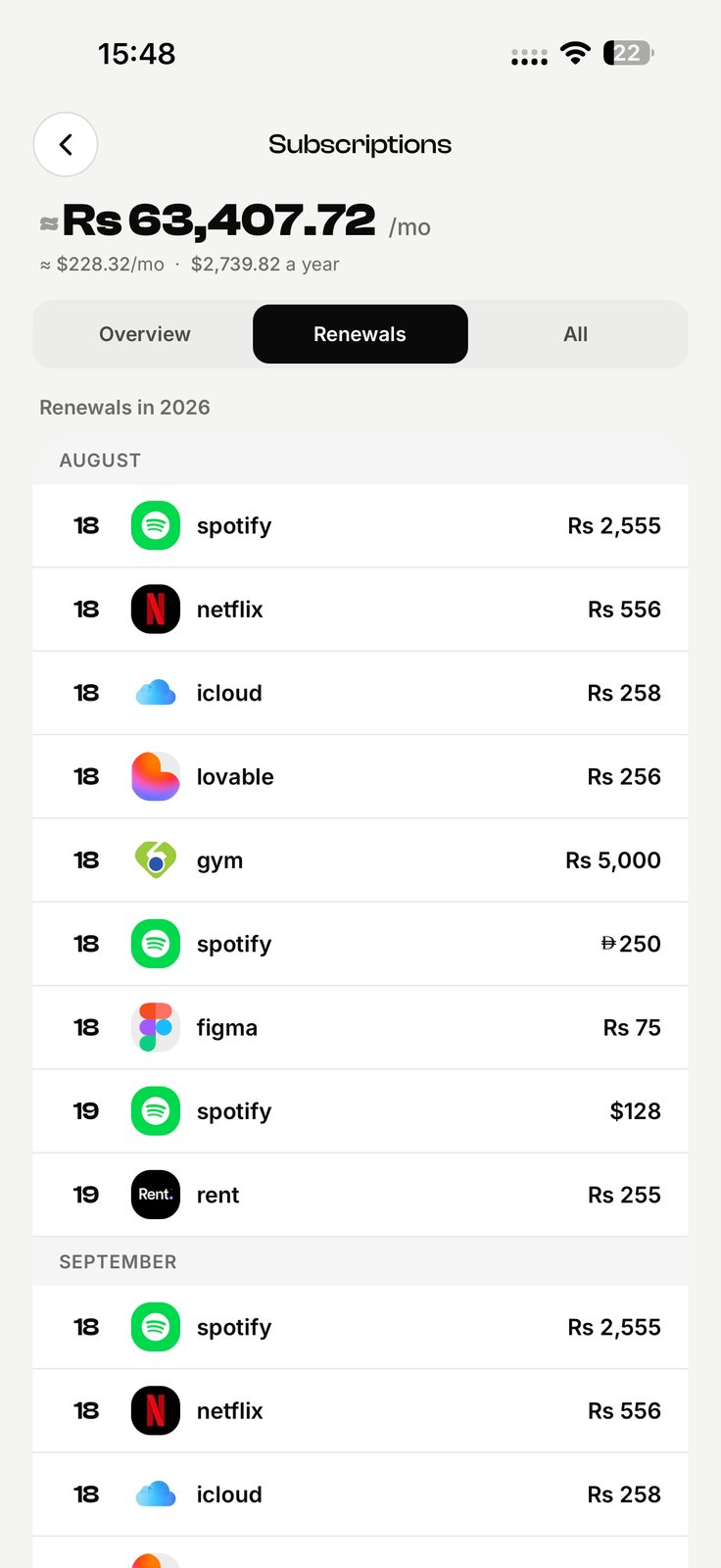 Reminders & alerts in EconoGlance